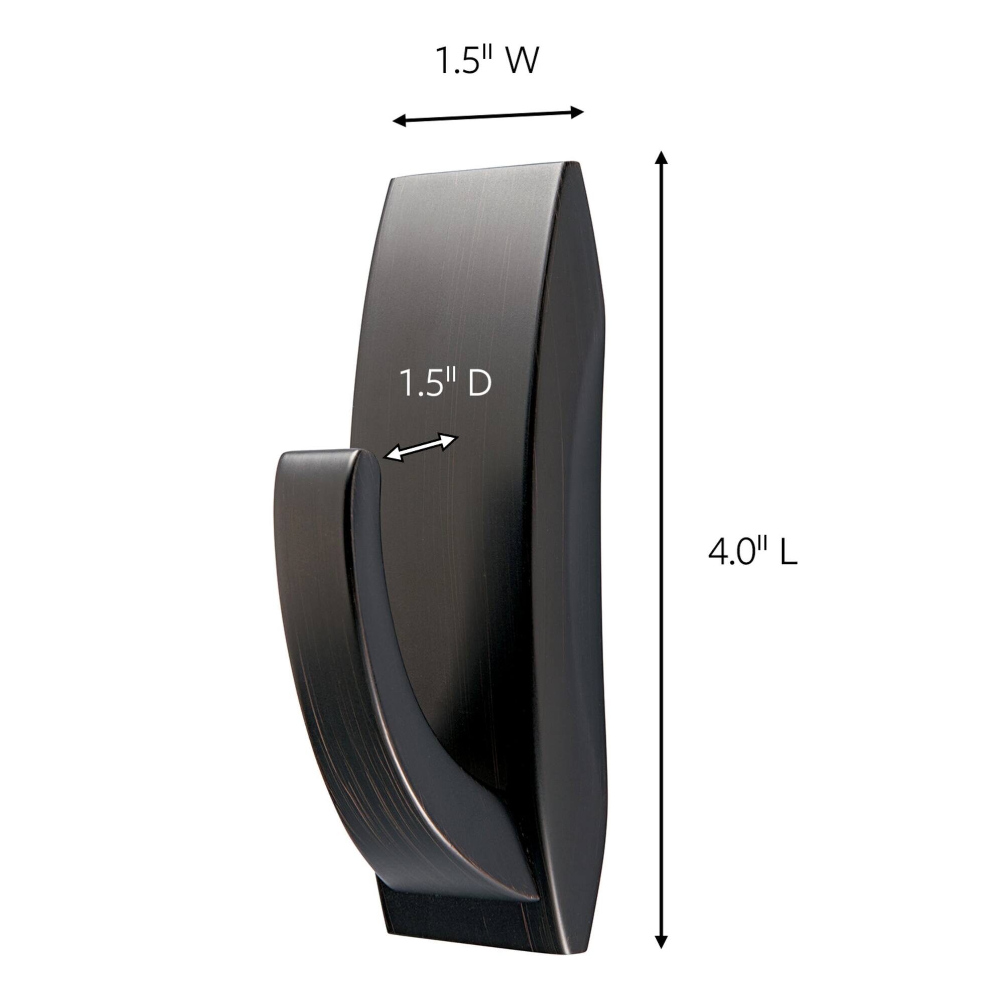 Command™ Large Decorative Metal Hook, Oil Rubbed Bronze